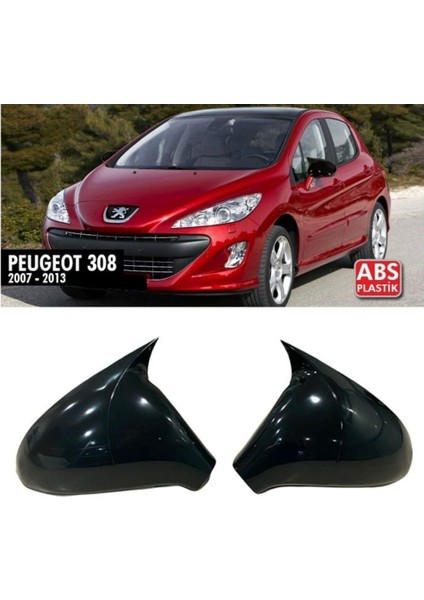Peugeot 308 Batman Yarasa Ayna Kapağı Piano Black 2007-2013
