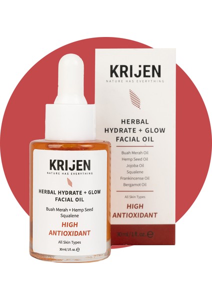 Buah Merah + Squalane Nemlendirici Yüz Bakım Yağı 30 ml