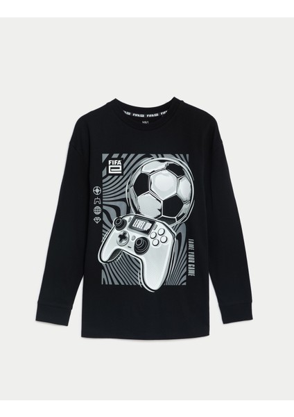 Saf Pamuklu Fıfa™ T-Shirt (6-16 Yaş)