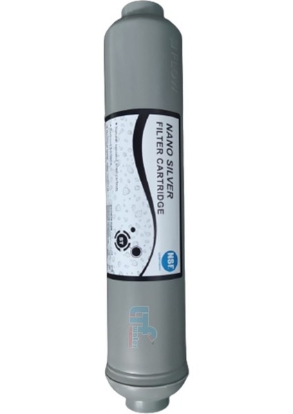 Su Arıtma Cihazı 10” Inch Inline Jaco Gümüş Post Coconut Karbon Filtre