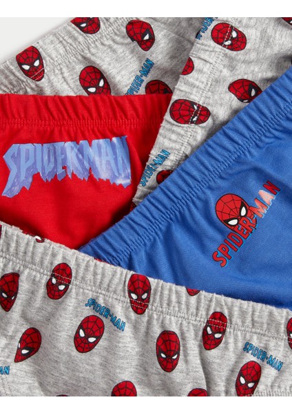 5'li Saf Pamuklu Spider-Man™ Brief Külot Seti (2-8 Yaş)