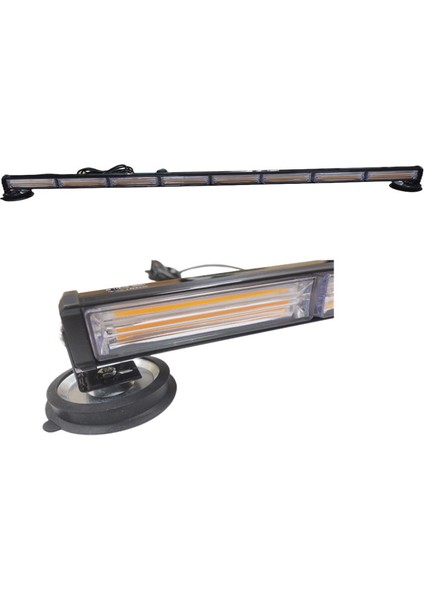 Çakar Lamba 118 cm 8 Cob LED 17 Fonksyionlu 48W Amber 12-30V / LAPA198 fiyatları