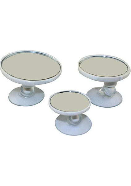 Renkli Ayna Seti - 3'lü Beyaz / AYDS100
