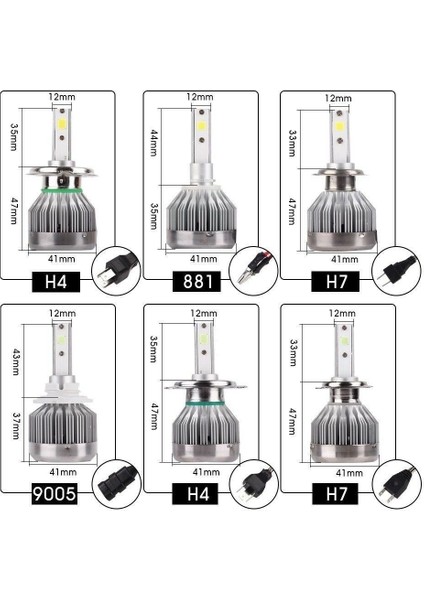 LED Far Ampulü H11-3500LMX2-30W-12V Buz Mavisi / LAAM705 indirimleri
