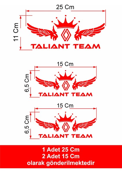 Taliant Team Renault Logolu Sticker Araba Oto Sticker 00164