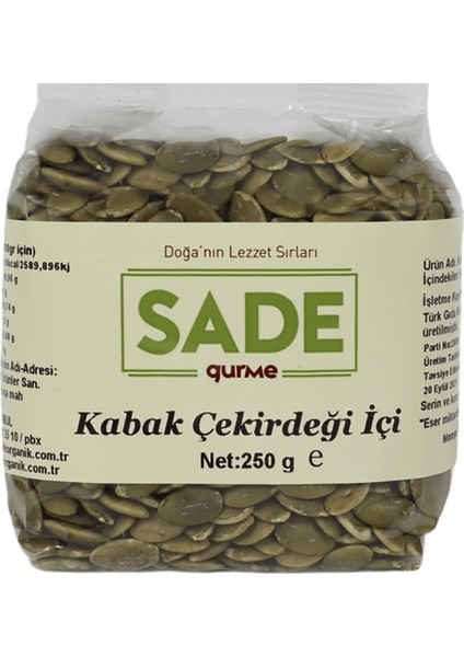 Gurme x 2 Paket Kabak Çekirdeği Içi 250 gr