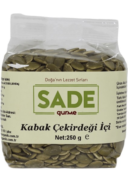 Gurme x 2 Paket Kabak Çekirdeği Içi 250 gr