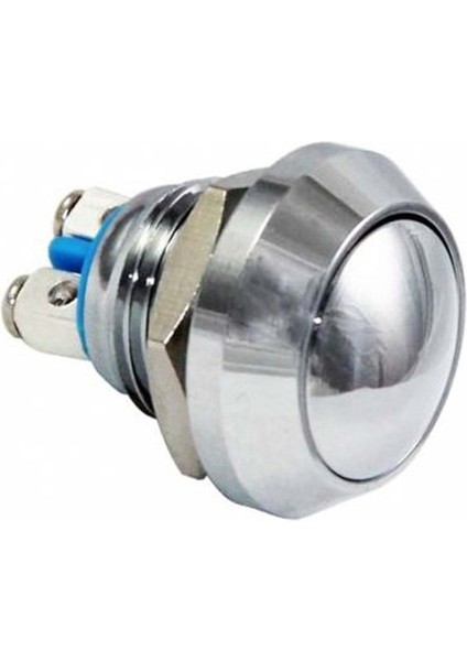 D81 12MM Metal Buton Yaylı Ledsiz