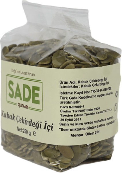 Gurme Kabak Çekirdeği Içi 250 gr