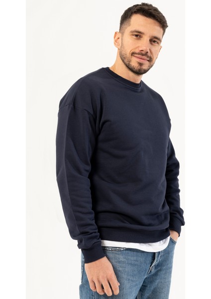 %100 Pamuk Premium Quality / Üstün Kalite Bisiklet Yaka Erkek Sweatshirt