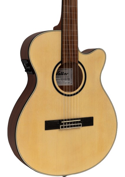 VGX305 Naturel Cutaway İnce Kasa Perdesiz Elektro Gitar