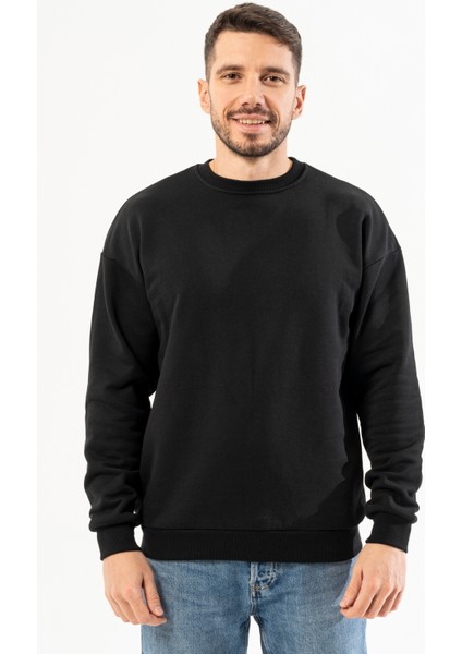 %100 Pamuk Premium Quality / Üstün Kalite Bisiklet Yaka Erkek Sweatshirt