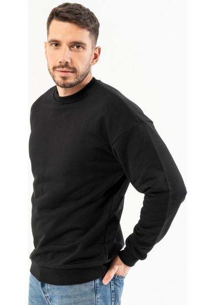 %100 Pamuk Premium Quality / Üstün Kalite Bisiklet Yaka Erkek Sweatshirt