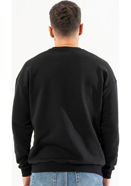 %100 Pamuk Premium Quality / Üstün Kalite Bisiklet Yaka Erkek Sweatshirt