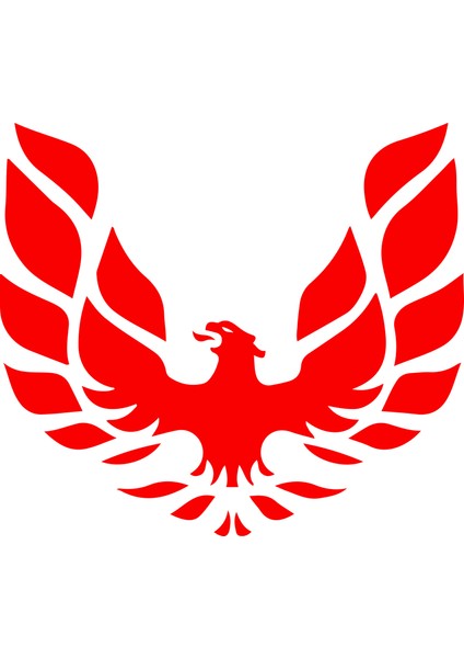 Alevli Anka Kuşu Sticker Anka Kuşu Oto Sticker Araç Sticker
