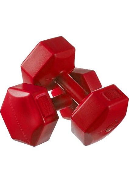 Tekno Trust Kırmızı 3 kg x 2 Adet 6 kg Dambıl Seti 6 kg Dumbell Set