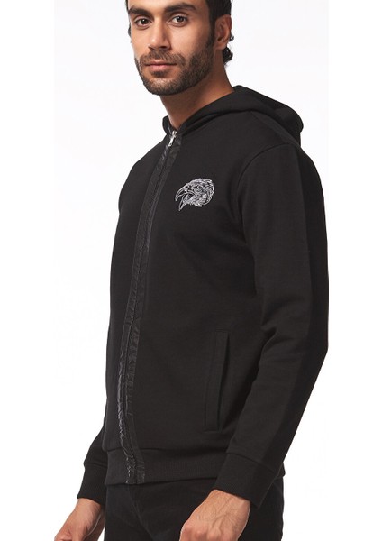 Beşiktaş Erkek Kapüşonlu Fermuarlı Sweatshırt 7425243T3