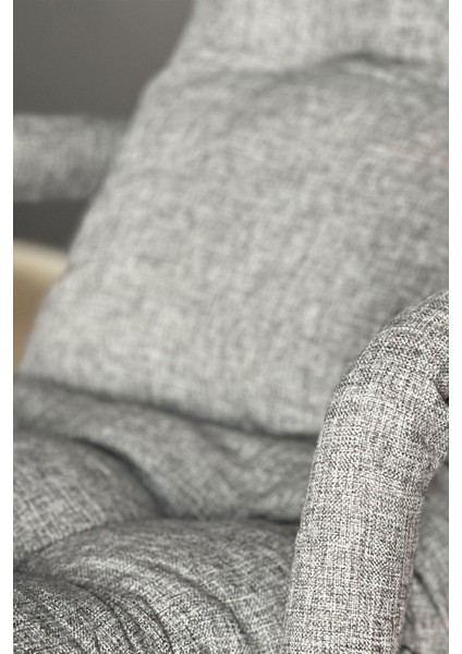 Sallanır Sandalye & Dinlenme Koltuğu, Sallanan Sandalye, Tv Koltuğu, Yastıklı | Modern, ve Dayanıklı | Keten Gri modelleri