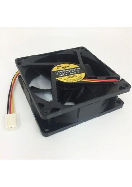 8 cm 3 Pinli Fan 8 cm 12 Volt Fan 12 Volt 8 cm Fan