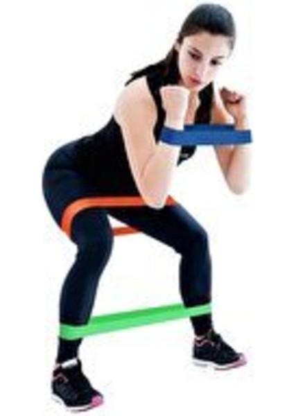3'lü Pilates Egzersiz Lastiği, Orta Sert, Turuncu, 90 cm, 7 cm genişlik fiyatları