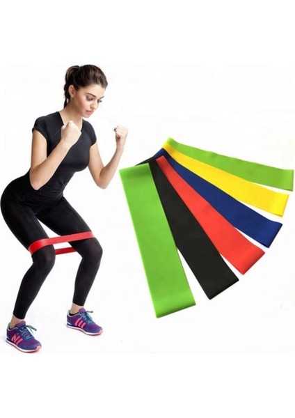3'lü Pilates Egzersiz Lastiği, Orta Sert, Turuncu, 90 cm, 7 cm genişlik modelleri