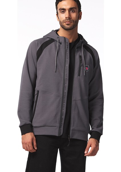 Beşiktaş Erkek Kapüşonlu Fermuarlı Sweatshırt 7425240T3