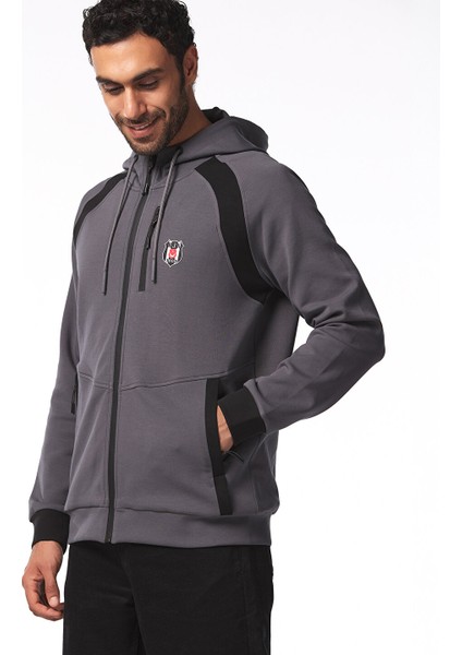 Beşiktaş Erkek Kapüşonlu Fermuarlı Sweatshırt 7425240T3 fırsatları
