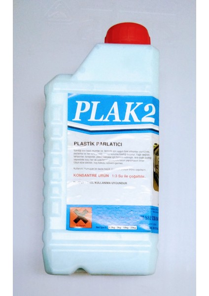 Plak2 Konsantre 1000ML Torpido ve Plastik Yüzey Parlatıcı Koruyucu Mat ve Antistatik Uv Koruma Özellikli