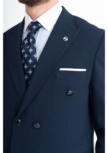 Slim Fit Takım Elbise - Lacivert fırsatları