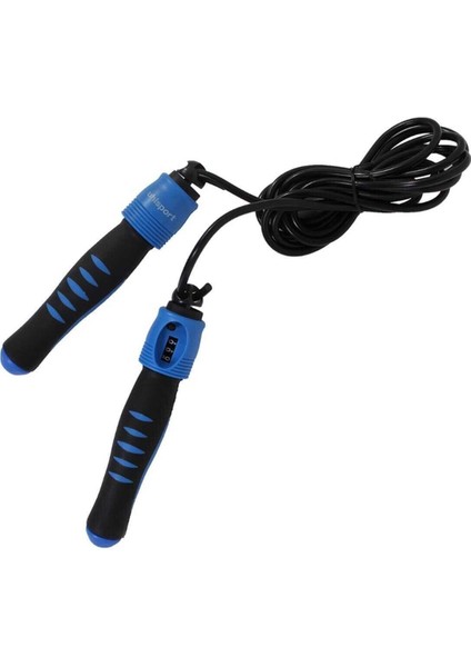 Unisex Atlama İpi Siyah ve Mavi - Hafif ve dayanıklı spor ekipmanı