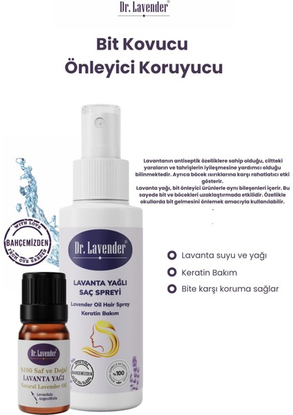 Lavanta Bit Önleyici & Koruyucu & Kovucu Saç Spreyi & Lavanta Yağı Çocuklar İçin Uygun Kullanım fiyatları