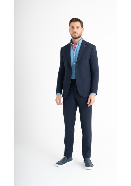 Süper Slim Fit Takım Elbise - Lacivert fırsatları