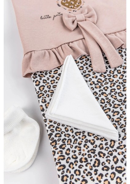 Leopar Desenli Pamuk 8li Hastane Çıkış Seti fırsatları