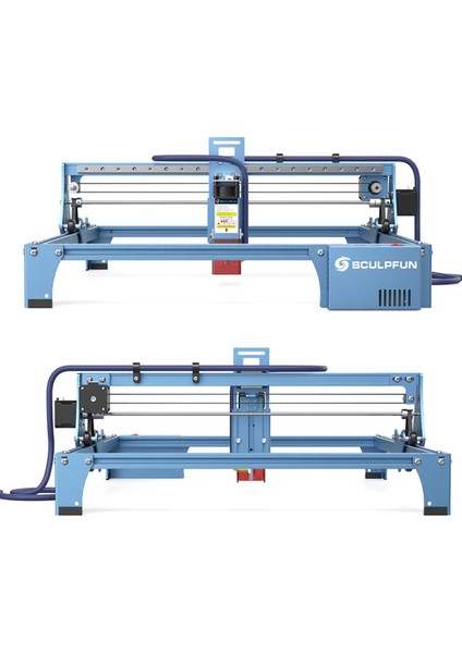 10W Lazer Markalama Kazıma ve Kesme Makinesi 400X410CM