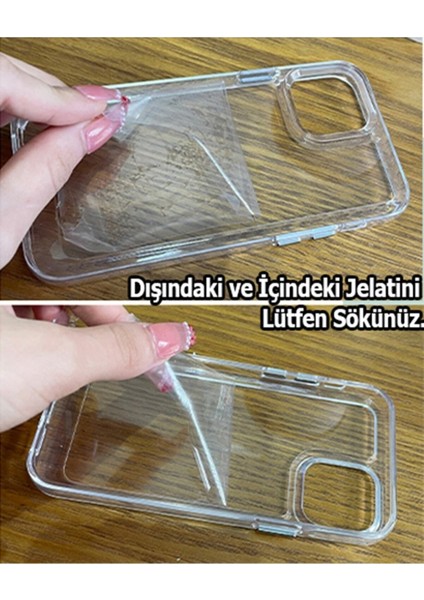 Iphone 11 Için Şeffaf Arkası Sararmaz Sert Mika Yanları Mor Silikon Kılıflar