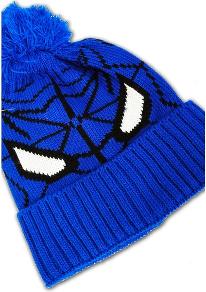 Akrilik Yünlü Figürlü Ponponlu Çocuk Bere Mavi fiyatları