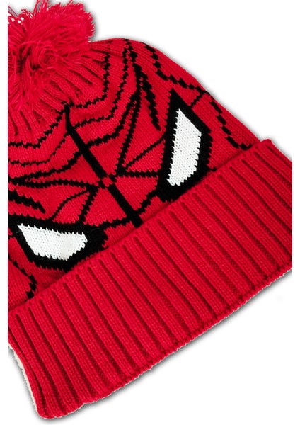 Akrilik Yünlü Figürlü Ponponlu Çocuk Bere Kırmızı fiyatları