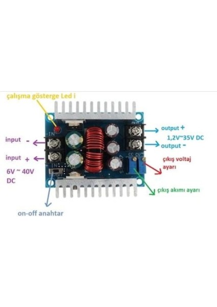 Dc-Dc Converter 20A 300W Step Down Power