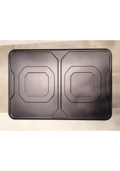 Mat Siyah Kuzine Soba Altı Soba Tablası fiyatları