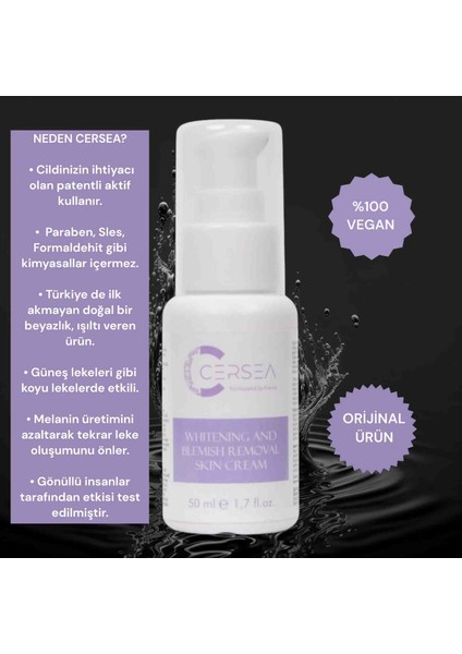 Vücut Beyazlatıcı Krem 50 ml 2 Adet