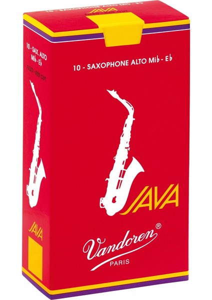 SR2625R Java Red Cut Alto Saksafon Kamışı (10Lu) No. 2,5