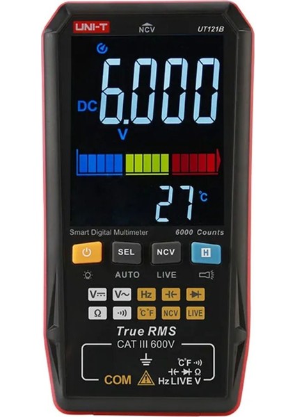 UT121B Akıllı Dijital Multimetre True Rms Uni-T Otomatik Ölçü Aleti Multimetre