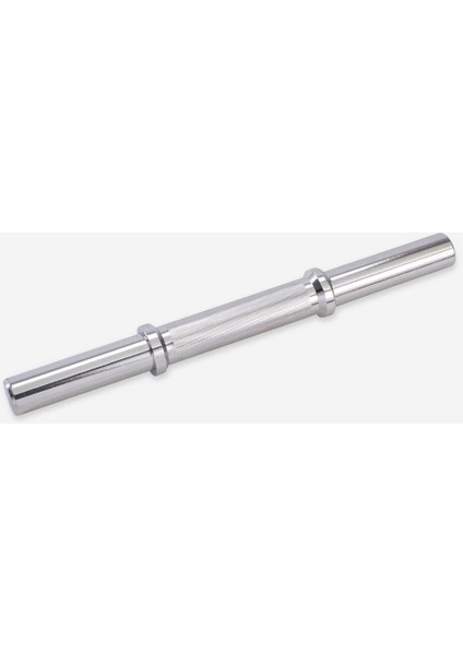35 cm 28mm Çelik Halter Barı, 1,8 kg, Gümüş Gri Renk, Dayanıklı ve Hafif Tasarım