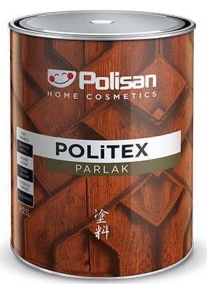 Politex Lüx Vernik Ahşap Koruyucu Parlak Siyah 2,5 lt