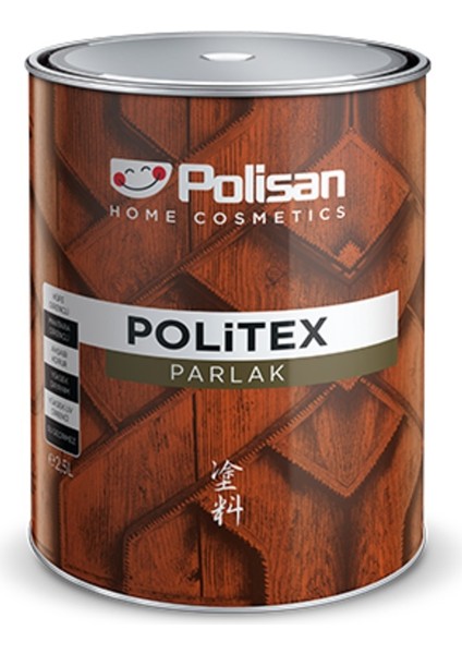 Politex Lüx Vernik Ahşap Koruyucu Parlak Renksiz 0,75 Lt