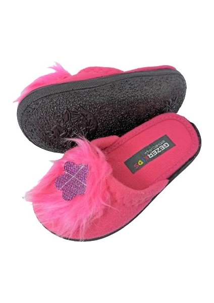 12052 Kız Çocuk Fuşya Peluşlu Terlik fiyatları