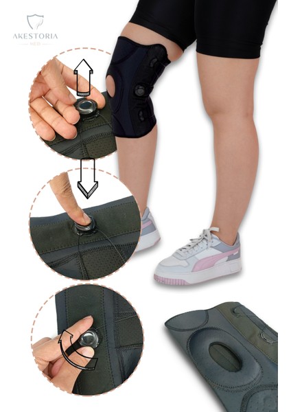 Ayarlanabilir Diz Ateli Sporculara Metallı 4 Yaylı Dizi Destekli Neoprin KS-001 Unisize fırsatları