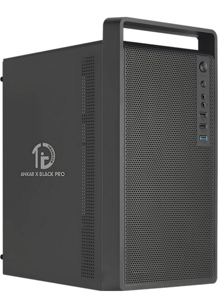 Tıranozor Ankar Black x Pro ANK2568W I3-12100 16GB Ddr4 512GB M.2 SSD W11P + Offıce 2021 350W Masaüstü Pc