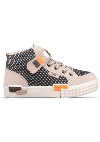 Mpone Ft Sports Casual Erkek Çocuk Spor Ayakkabı 31-35 Numara Bej