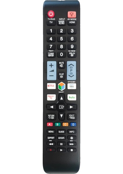Samsung Netflix Prime Video Rakuten Hulu Tuşlu LCD LED Tv Kumandası LCD 1074